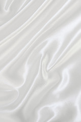 Image showing Smooth elegant white silk 