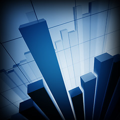 Image showing financial stat graph background