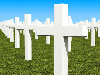 Image showing cemetery 3d