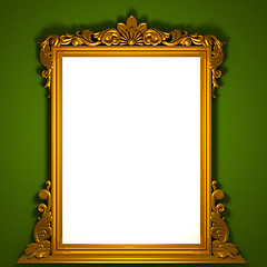 Image showing classic golden frame