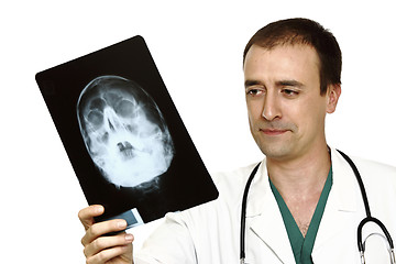 Image showing doctor and x-ray