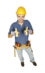 Image showing confident handyman