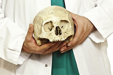 Image showing doctor and skull