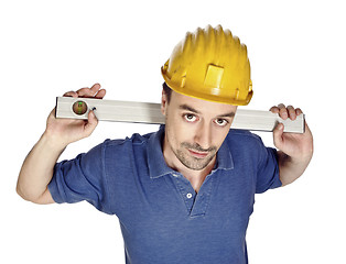 Image showing manual worker closeup