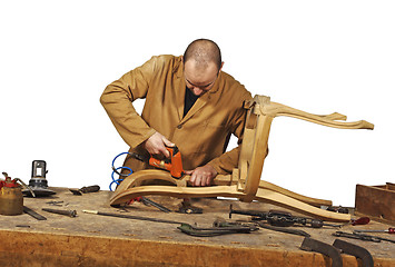 Image showing carpenter at work