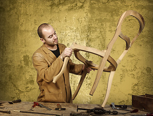 Image showing craftsman at work
