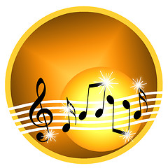 Image showing Gold Music