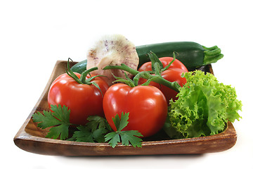 Image showing Vegetable Plate