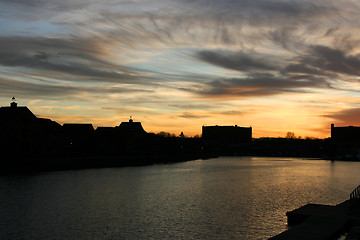 Image showing Bristol sunset