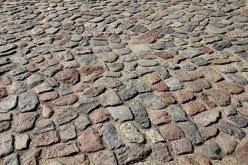 Image showing Cobbled square