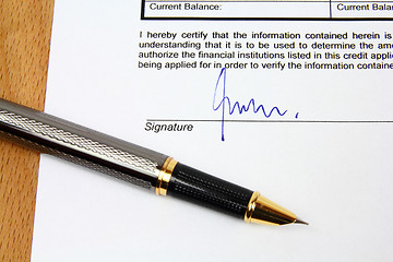 Image showing Contract signature