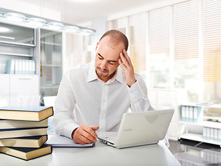 Image showing stressed worker