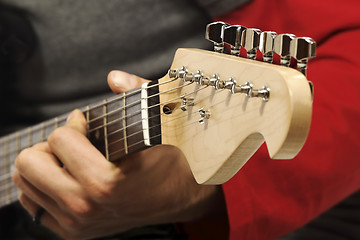 Image showing detail of guitar