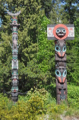 Image showing Totem Poles