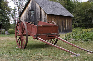 Image showing Red Farm Cart