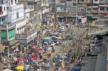 Image showing Old Delhi street scene