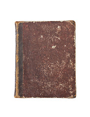 Image showing Old book cover isolated