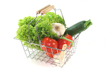 Image showing Vegetable mix in the Shopping cart