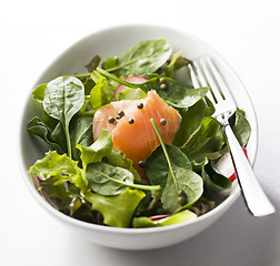 Image showing Salmon salad