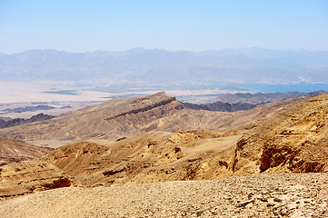 Image showing Mountains in the south of Israel, down to the Red Sea 