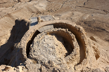 Image showing Fortress Masada in Israel