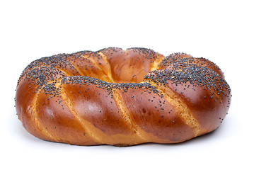 Image showing Ring shaped fancy loaf with poppyseeds
