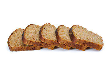 Image showing Some slices of rye bread with anise