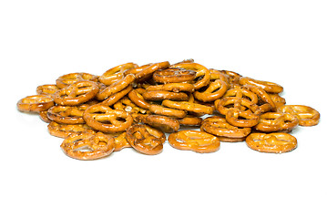 Image showing Pile of pretzels