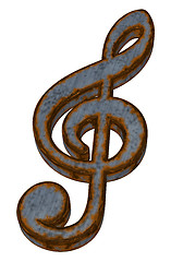 Image showing rusty music