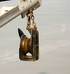 Image showing Rusty Pulley