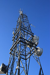 Image showing Telecommunications tower