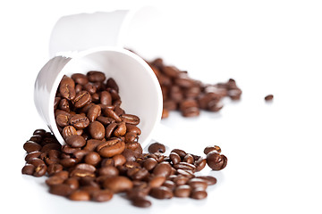 Image showing coffee beans in a cups