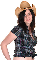 Image showing Pretty cowgirl.