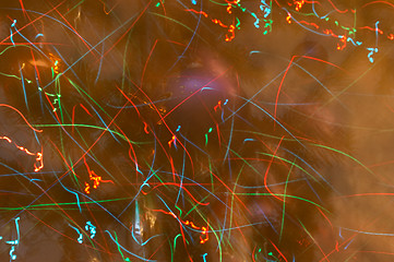 Image showing Abstract Christmas lightning