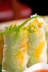 Image showing vietnamese style summer rolls