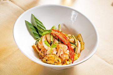 Image showing fresh seafood thai salad