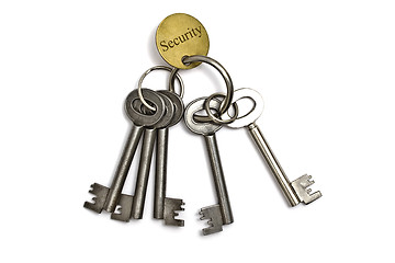 Image showing A bunch of old keys