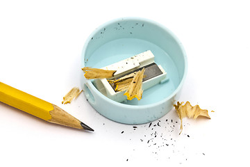 Image showing Pencil and sharpener 