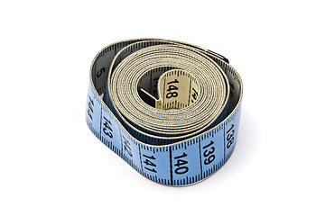 Image showing Blue tape measure 