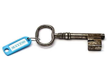 Image showing Key with a success tag 