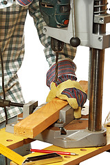 Image showing carpenter at work