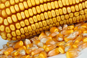 Image showing corncob background