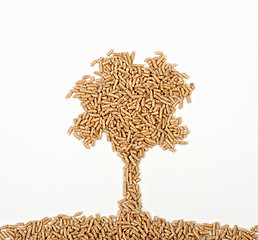Image showing wood pellet tree