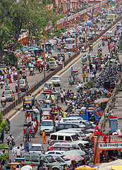 Image showing traffic in indian street