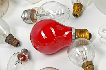 Image showing collection light bulbs