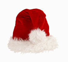 Image showing santa claus red cap