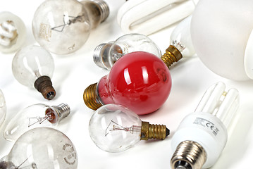 Image showing light bulbs collection