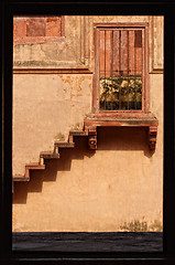 Image showing ancient stair and door