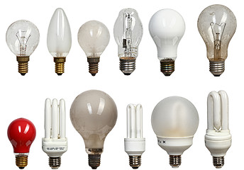 Image showing old and modern bulbs