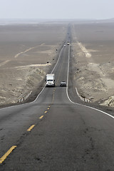 Image showing lonely way in the desert